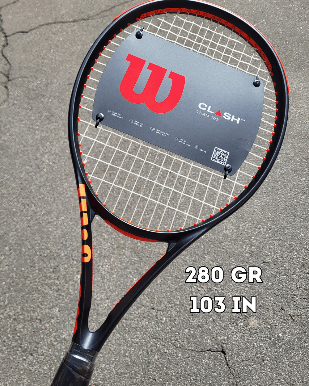 Ракетка теніс Wilson Clash Team 103 280 gr v3.0 (wr180710)