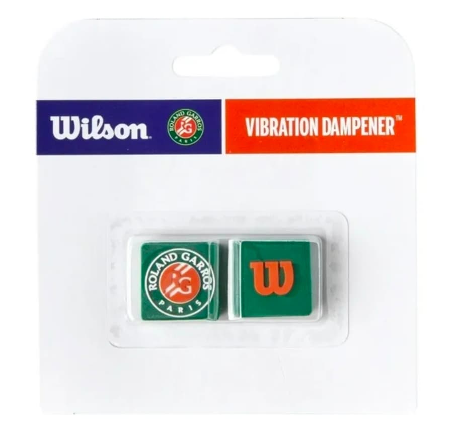 Віброгасники Wilson Roland garros dampener 2 pack green/orange (WR8445801001) - зображення 1