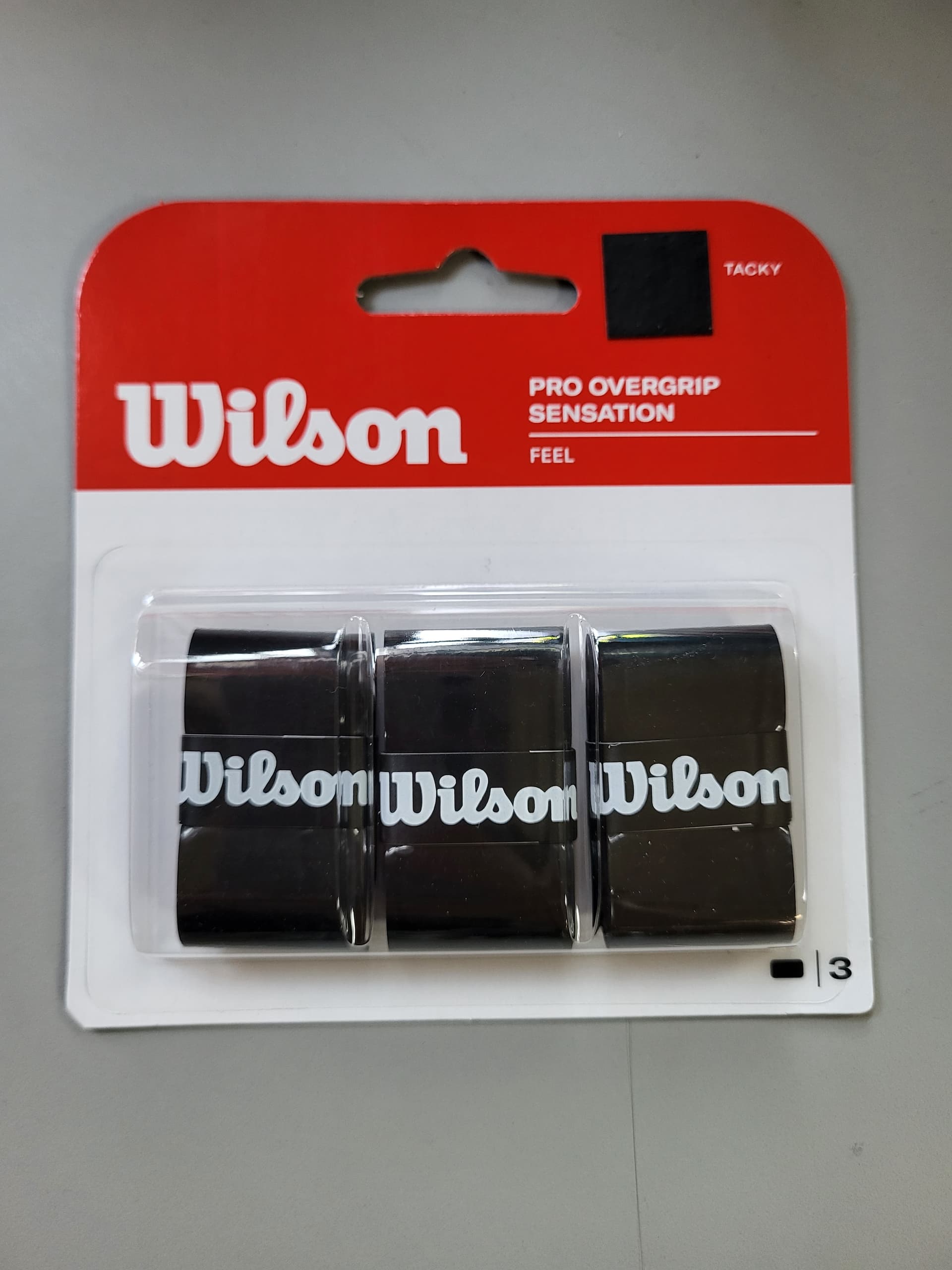 Обмотки Wilson Pro overgrip sensation black 3 шт (wrz4010) - зображення 1