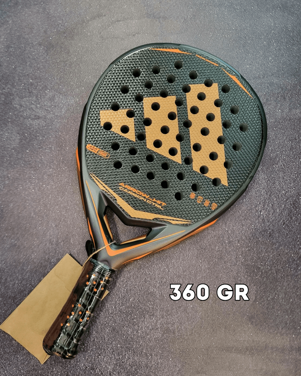 Ракетка падел Adidas Arrow hit Carbon Ctrl 2026 360 gr (KL2619)