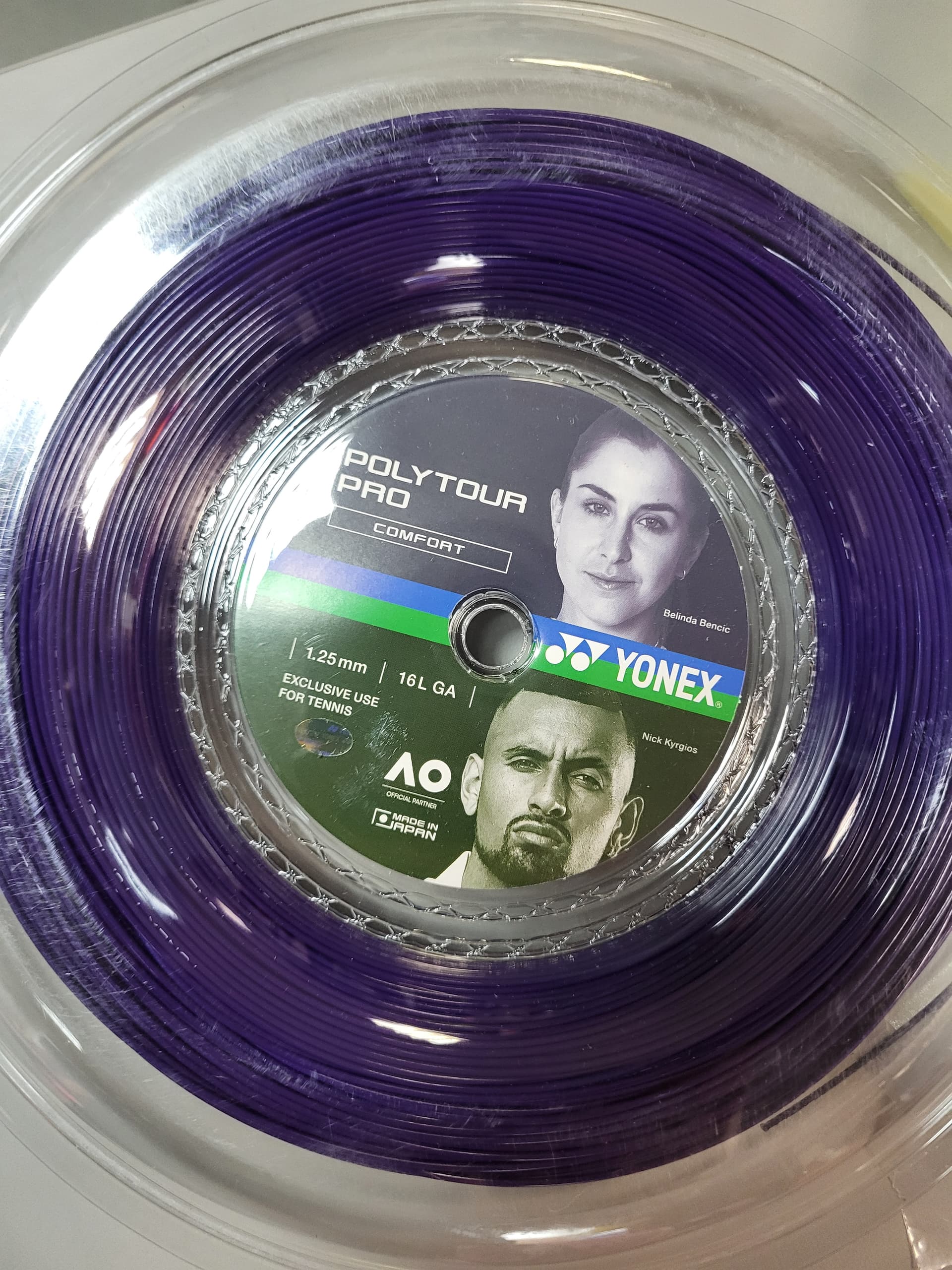 Струна 12 метрів Yonex Poly Tour pro midnight purple 1.25 mm - зображення 1