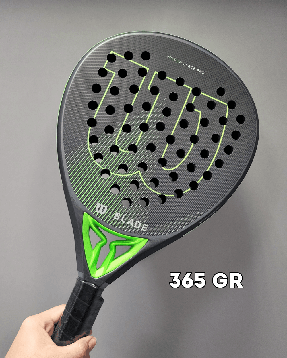Ракетка падел Wilson Blade Pro v2 verde 365 gr (WR067211)