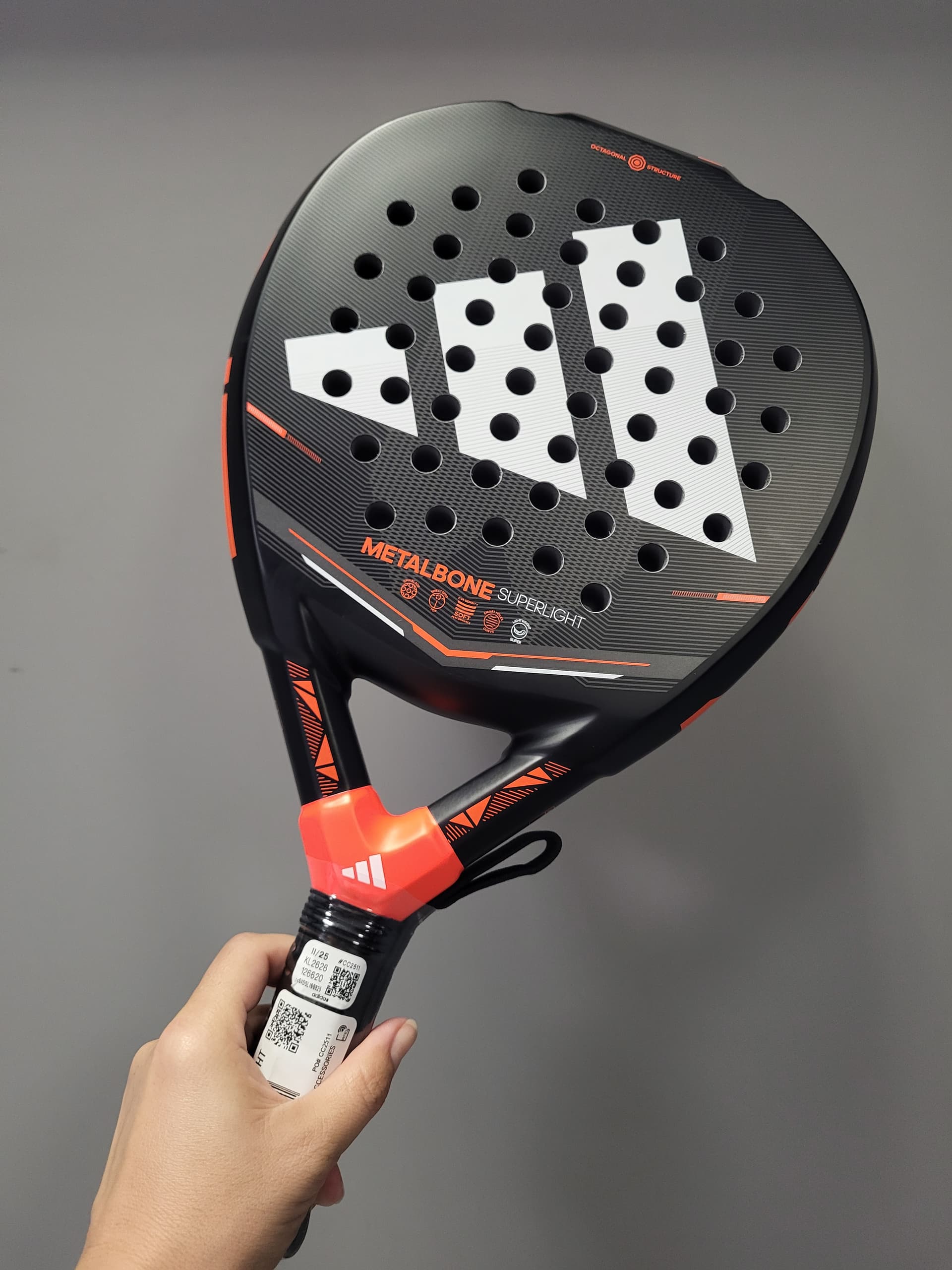 Ракетка падел Adidas Metabone Superlight 310-330 gr 2026 year (KL2626) - зображення 1