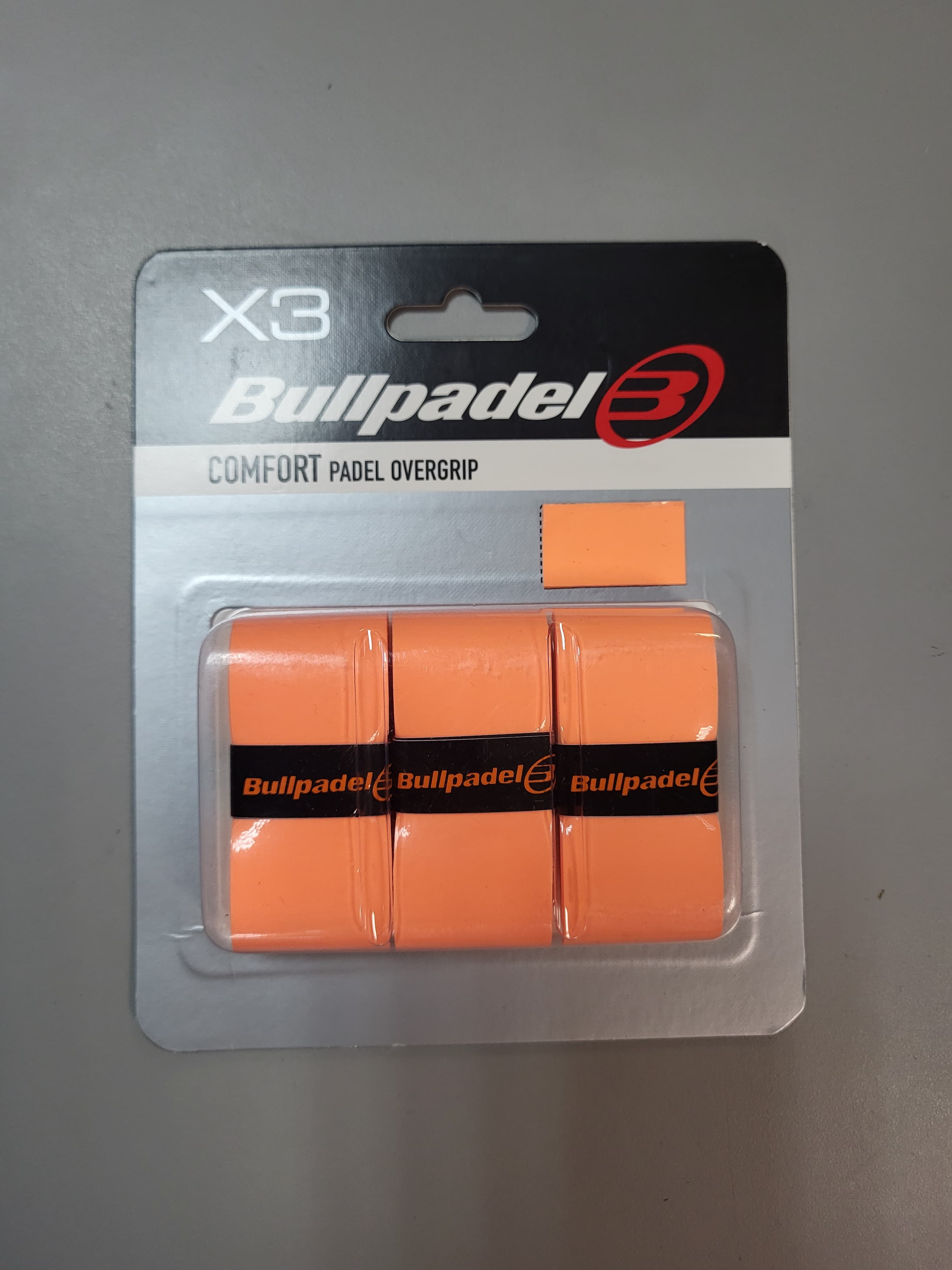 Обмотки Bullpadel Overgrip comfort orange (GB1200)