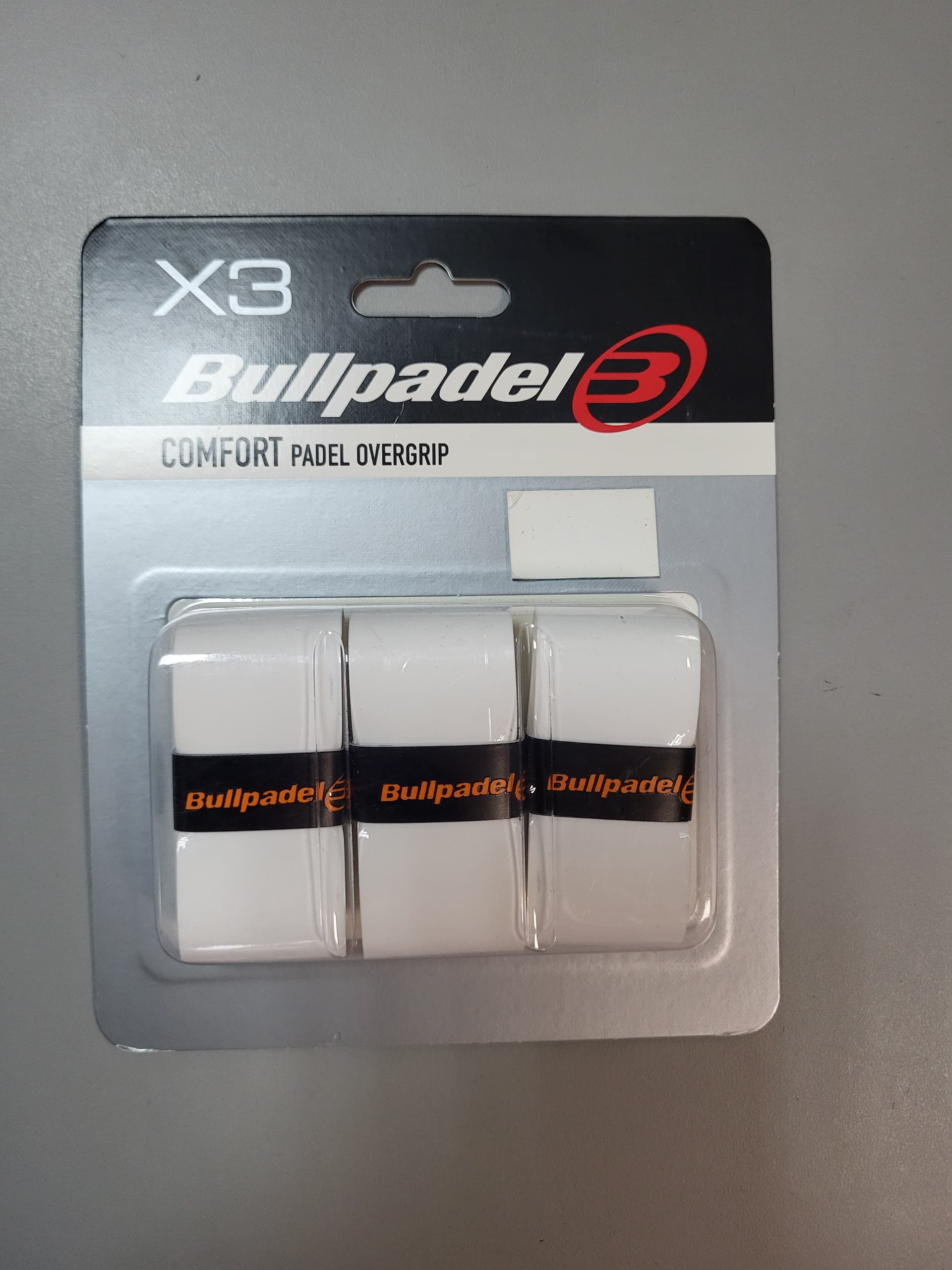 Обмотки Bullpadel Overgrip comfort white (GB1200) - зображення 1