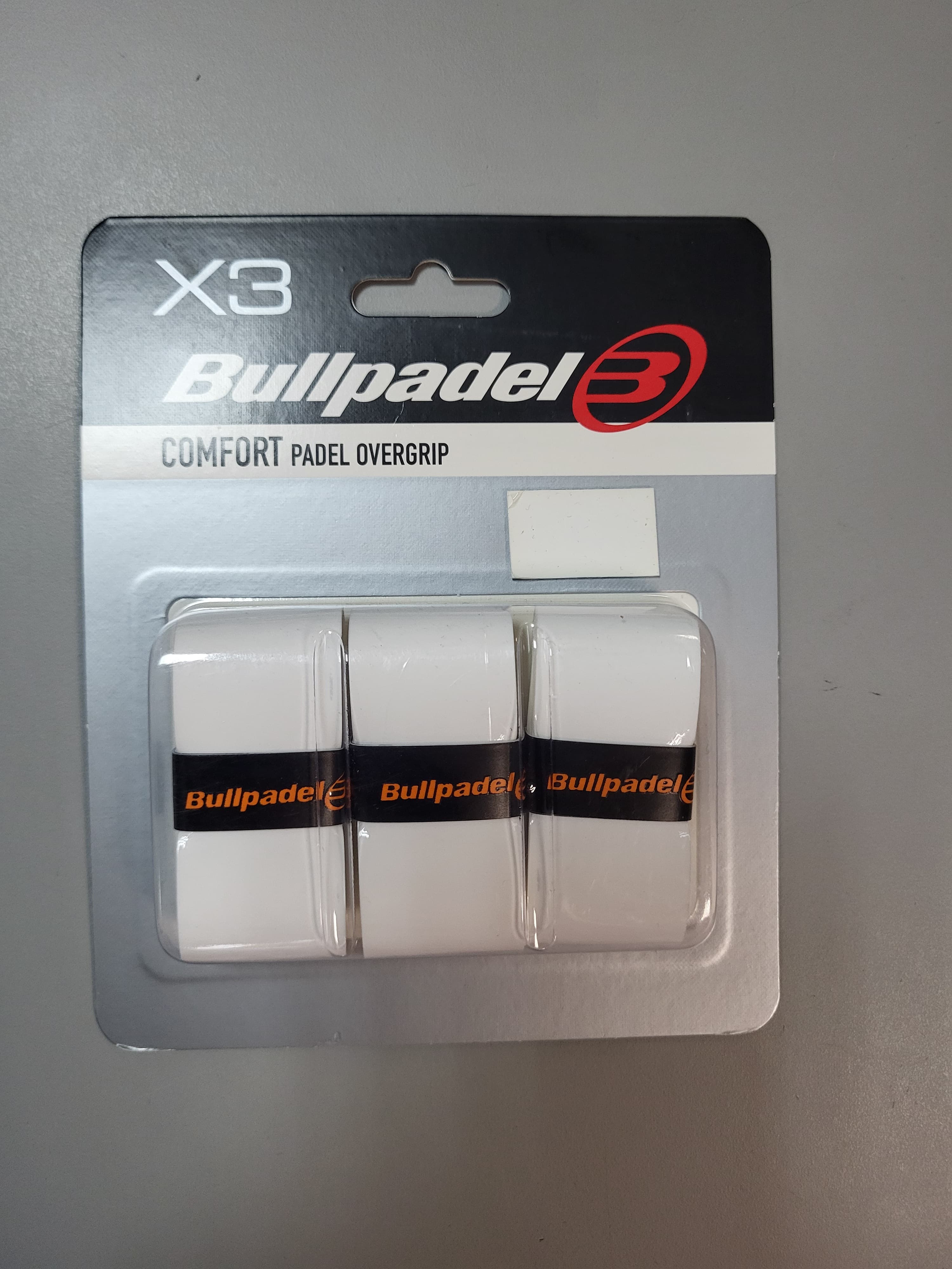 Обмотки Bullpadel Overgrip comfort white (GB1200)
