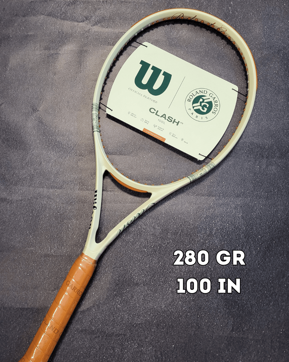 Ракетка теніс Wilson Clash 100 L v3.0 RG 2026 year 280 gr (wr204411)
