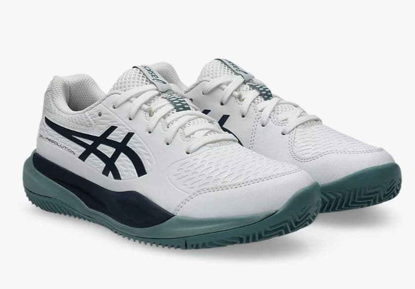Кросівки дитячі Asic Resolution X clay court white/midnight (1044A080-103) - зображення 1