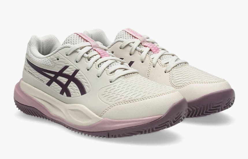 Кросівки дитячі Asic Resolution X clay court soft oat/dark aubergine (1044A080-250)