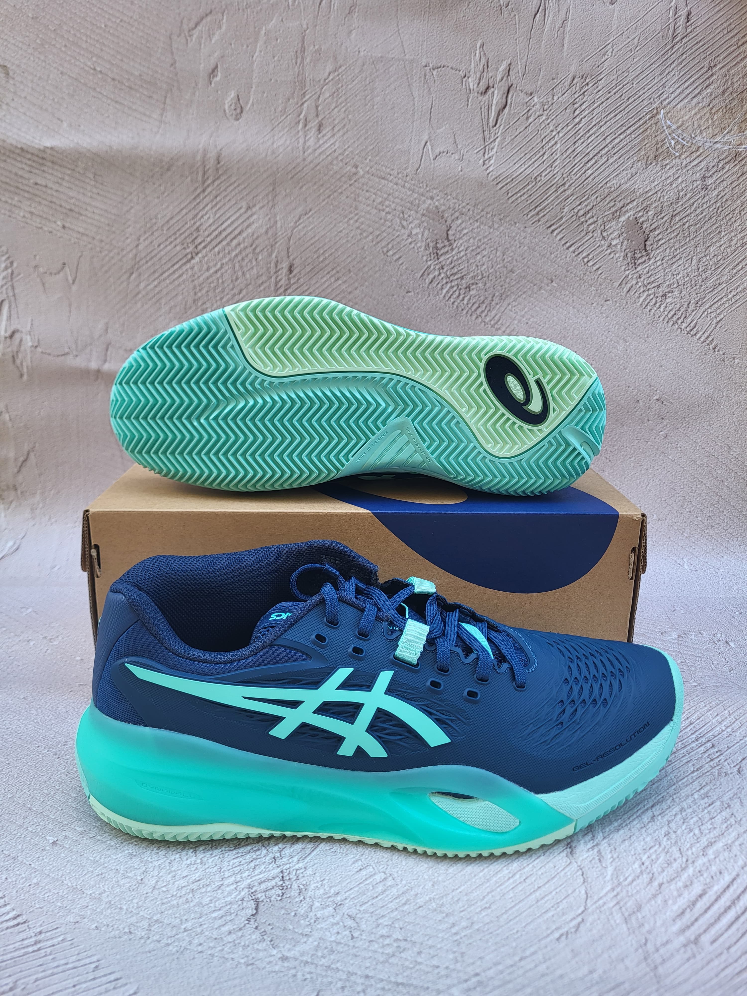 Кросівки чоловічі Asics Resolution X clay court night sky/mint (1041A485-404)
