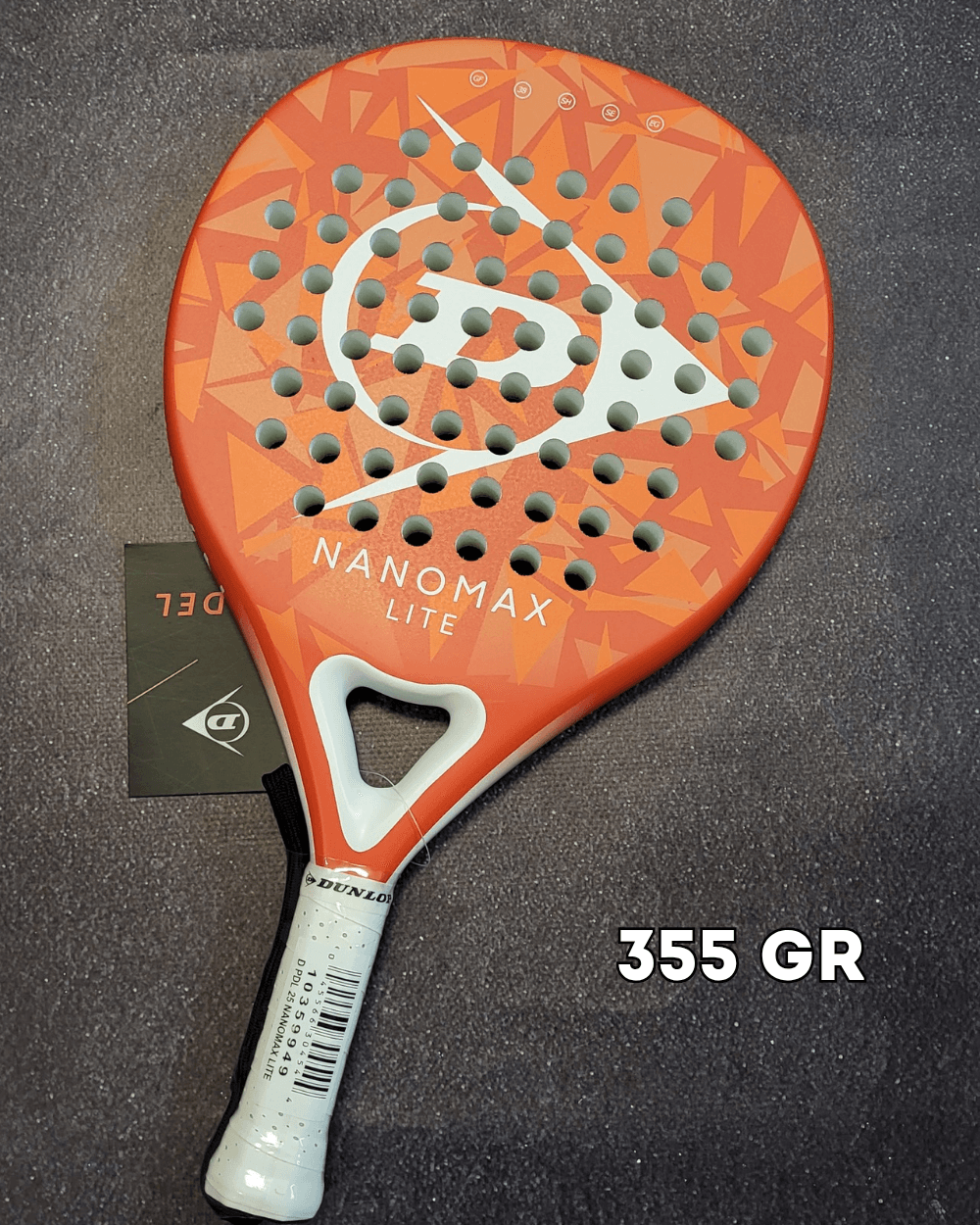 Ракетка падел Dunlop Nanomax Lite 2025 year 355 gr (10359949) - зображення 1