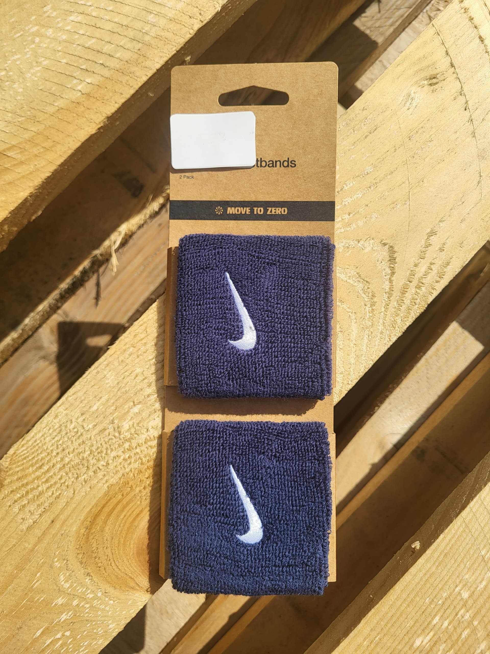 Напульсники Nike Swoosh Classic Wristband blue1 2 шт (N.101.2405.463.OS) - зображення 1
