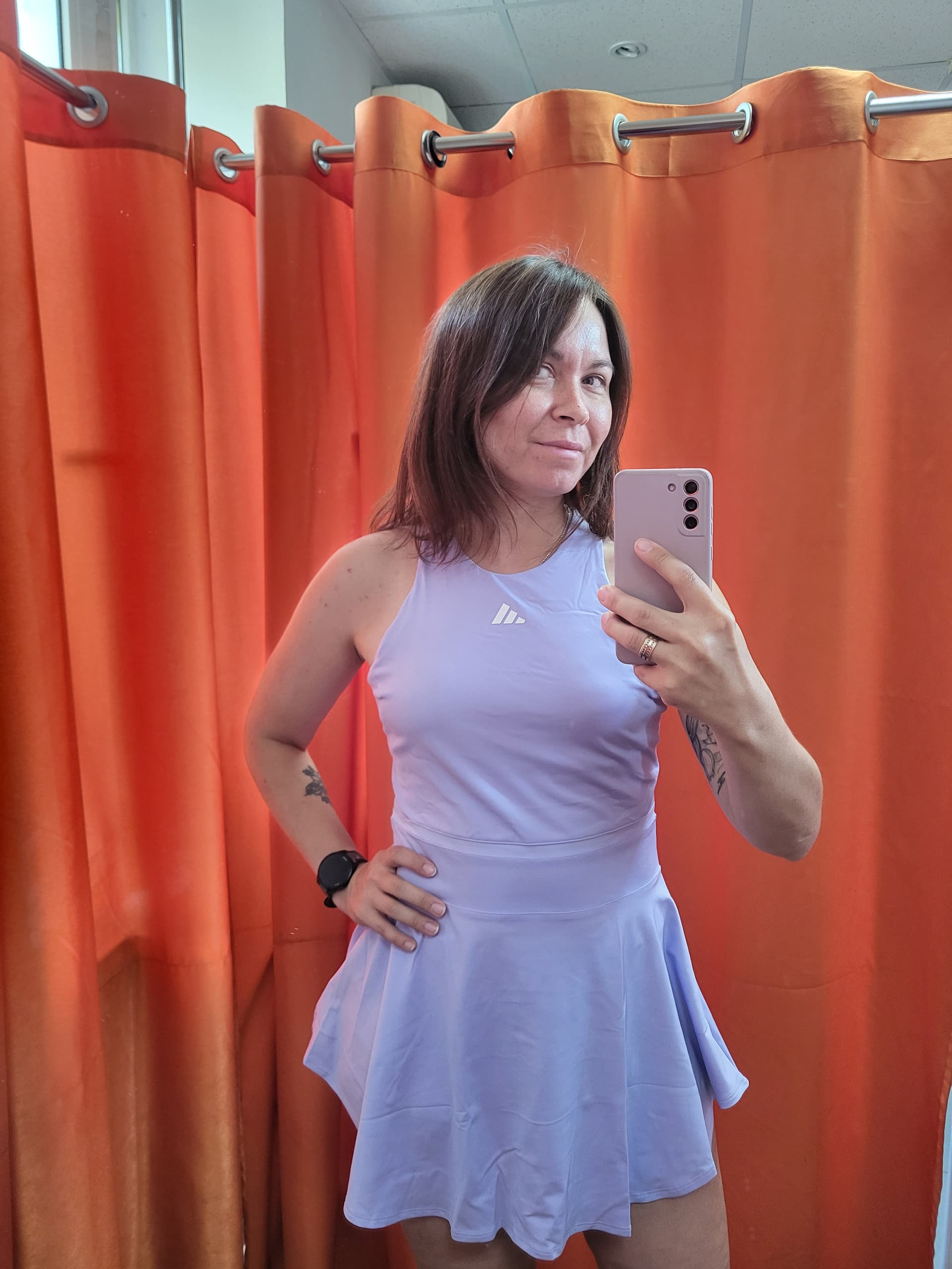 Сукня жін. Adidas Tennis Climacool Y-dress violet шорти в комплекті (KX3760) - зображення 1