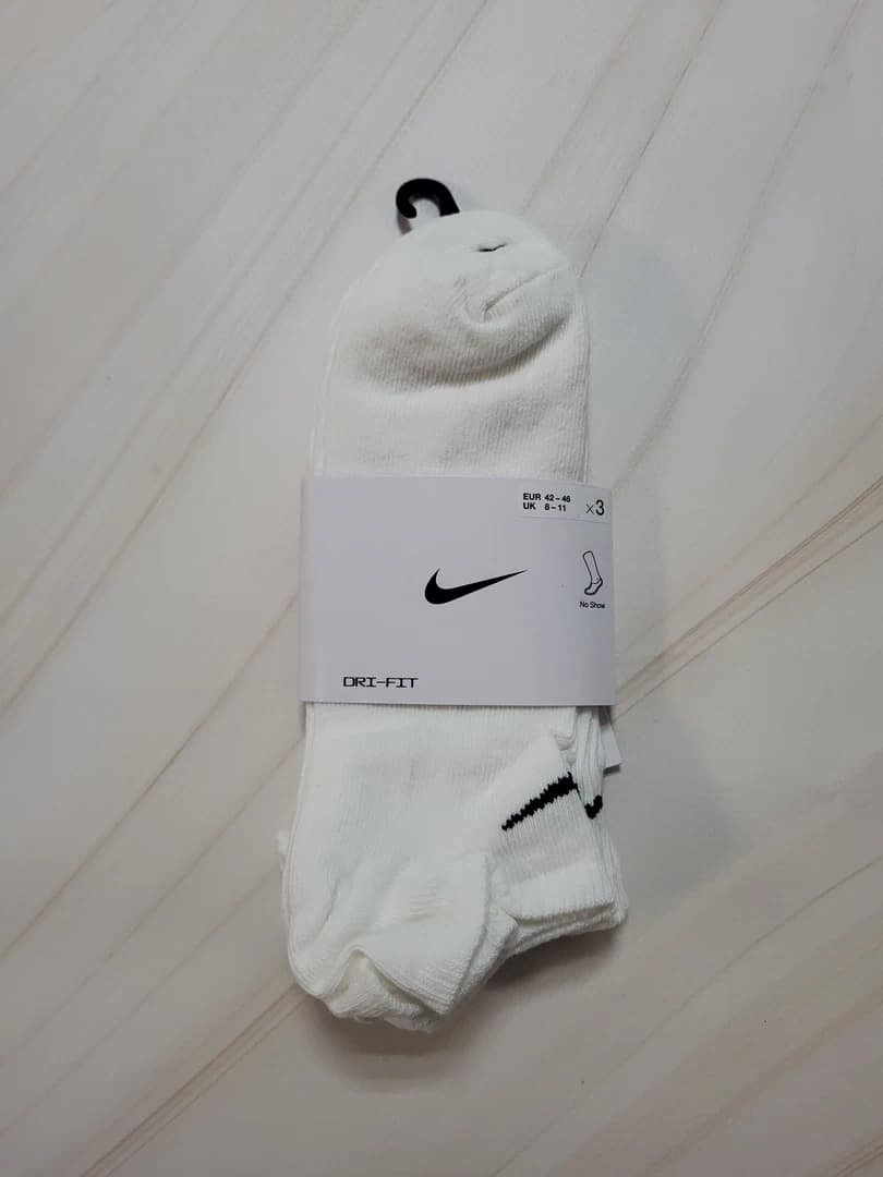 Шкарпетки Nike Value No Show 3 пари white no cushon (SX2554-101) - зображення 1