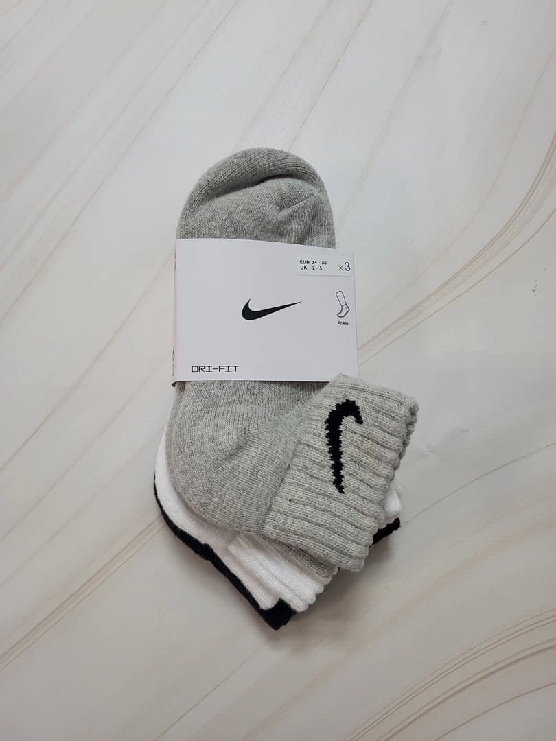 Шкарпетки Nike Value Cush ankle 3 пари mix color with cushon (SX4926-901) - зображення 1