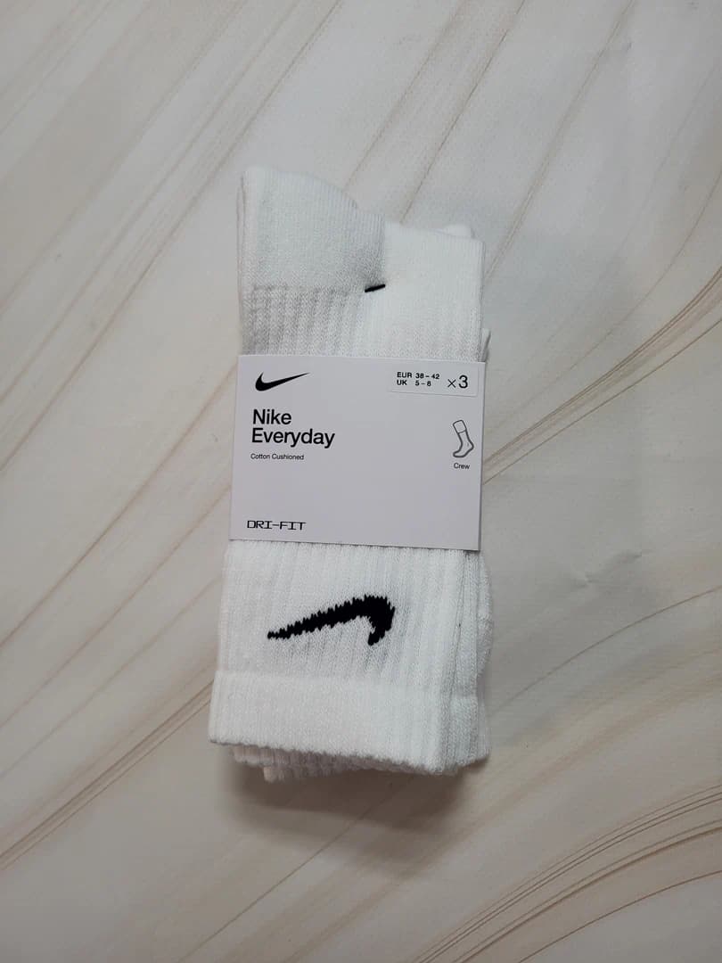 Шкарпетки Nike Everyday Cuah crew 3 пари white cushon (SX7664-100) - зображення 1