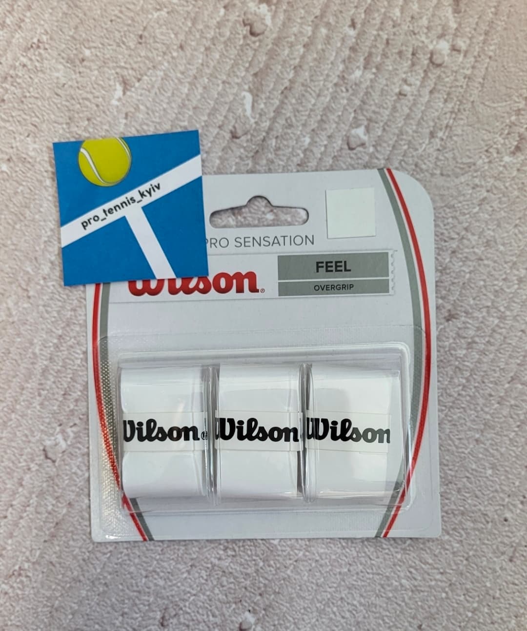 Обмотки Wilson Pro overgrip sensation white 3 шт (wrz4010)