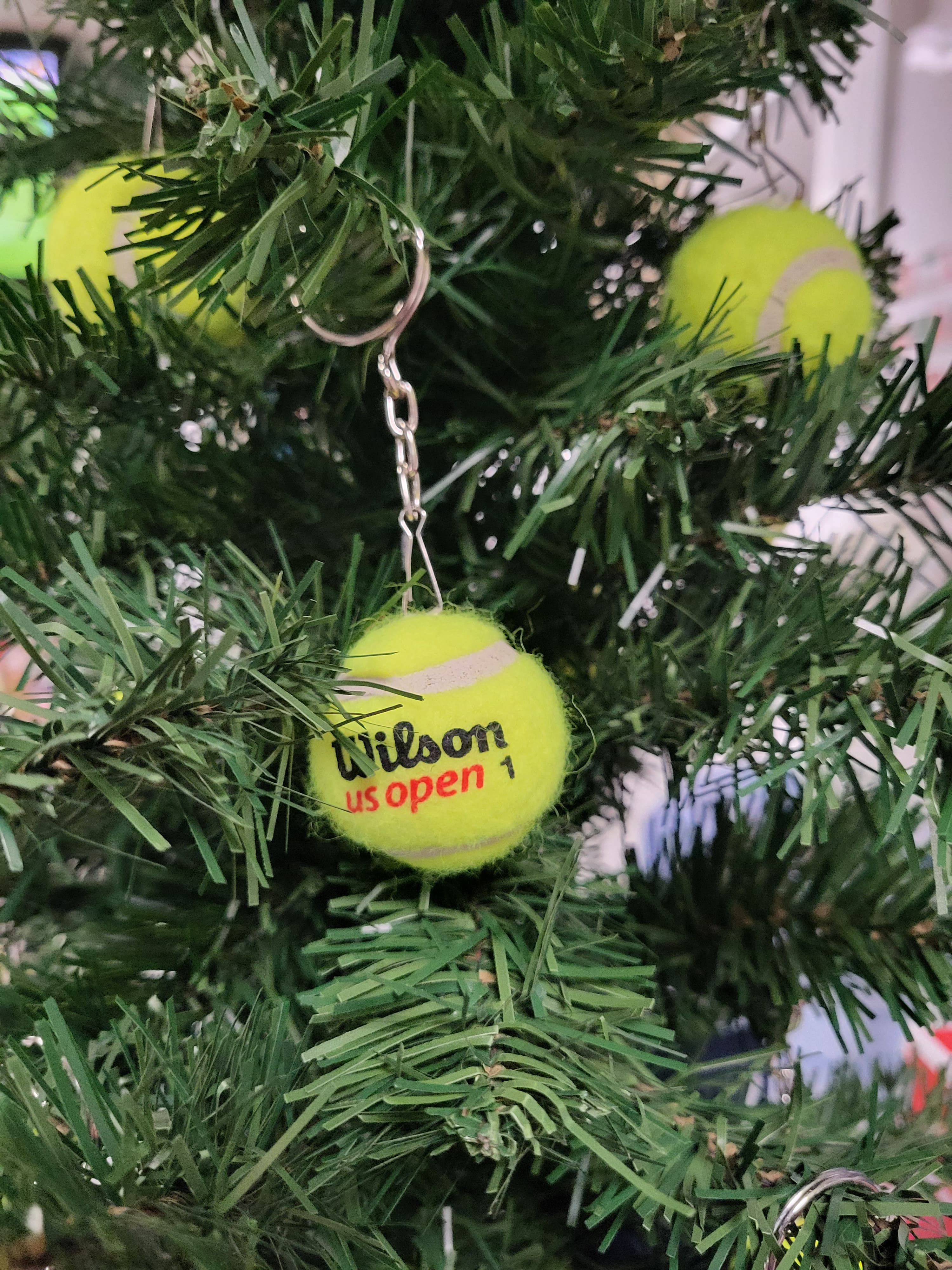 Брелок м'яч Wilson US Open Keychain 4 см (z5452)