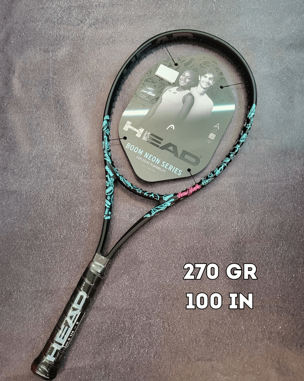 Ракетка теніс Head Boom MP L neon 2025 year 270 gr (231655)