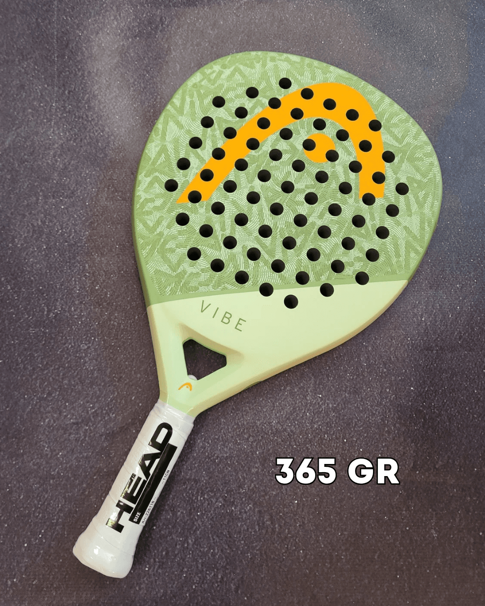 Ракетка падел Head Vibe green/orange 365 gr 2026 year м'ячі у подарунок (226116) - зображення 1