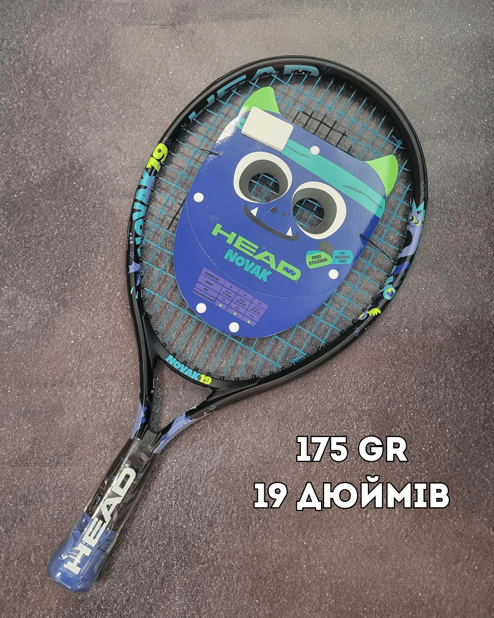 Ракетка дитяча Head Novak 19" 175 gr 2024 year (235034) - зображення 1