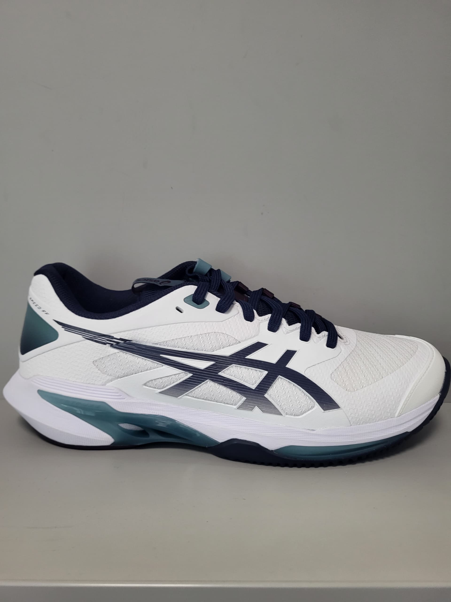 Кросівки чоловічі Asics Solution Speed FF 4 hard court white/midnight (1041A532-102) - зображення 1