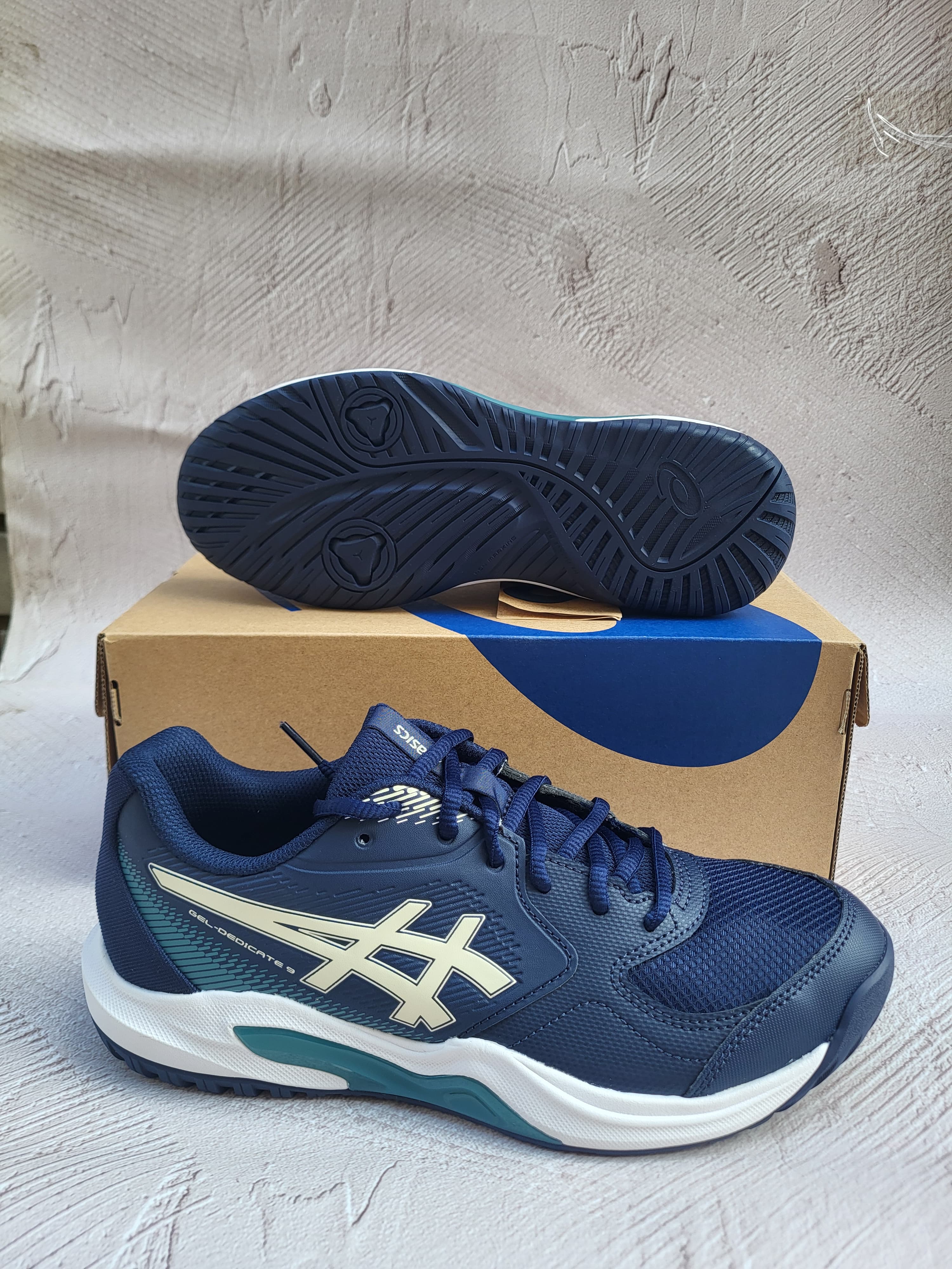 Кросівки чоловічі Asics Dedicate 9 all court midnight/oatmeal (1041A543-400)
