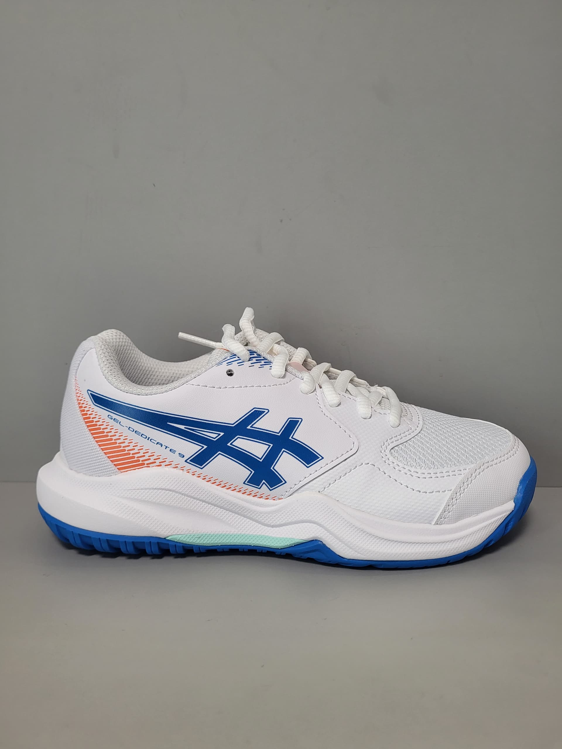 Кросівки дитячі Asics Dedicate 9 all court white/blue (1044A085-100) - зображення 1