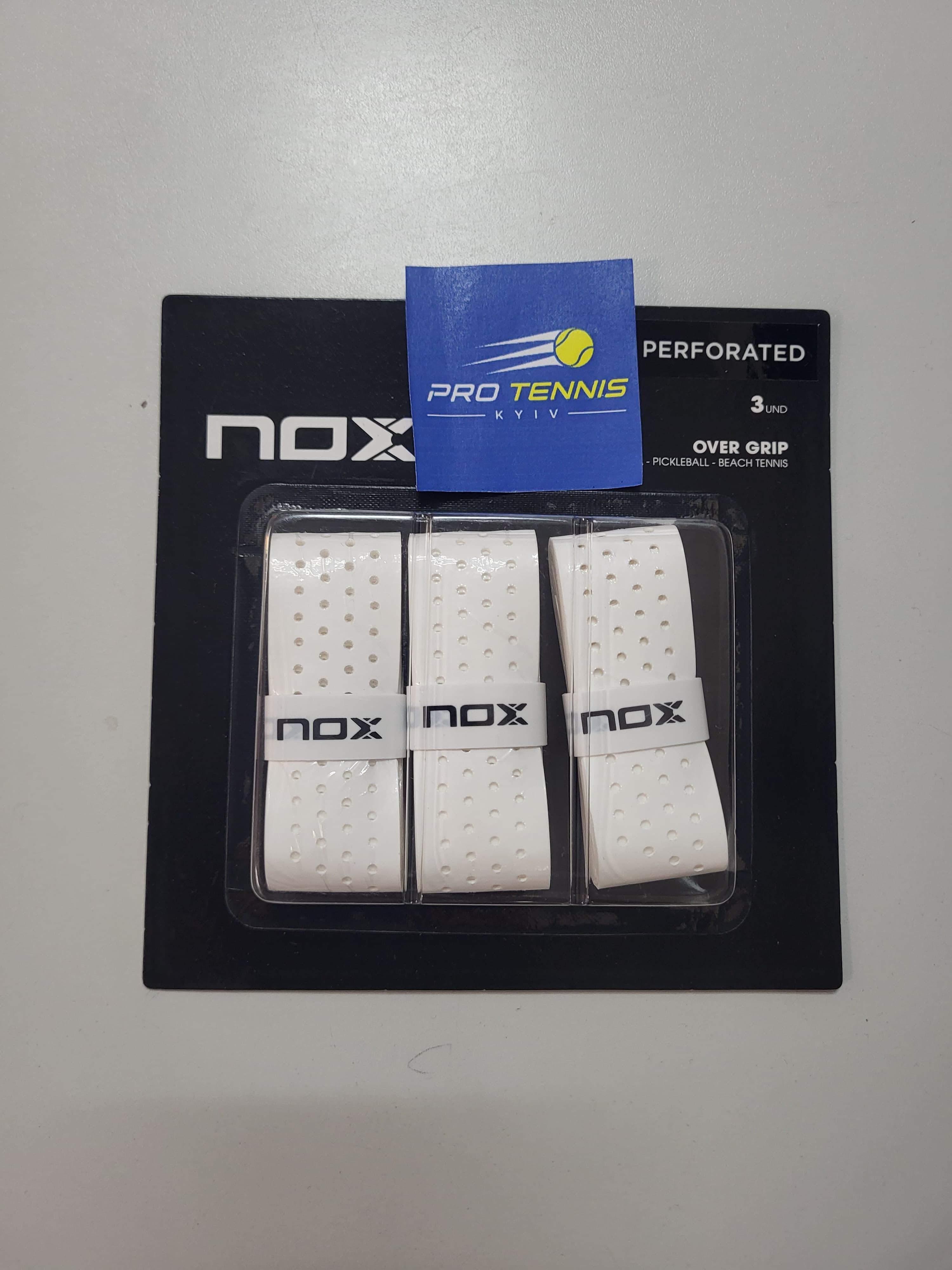 Обмотки Nox Pro Perforated Overgrip white 3 шт