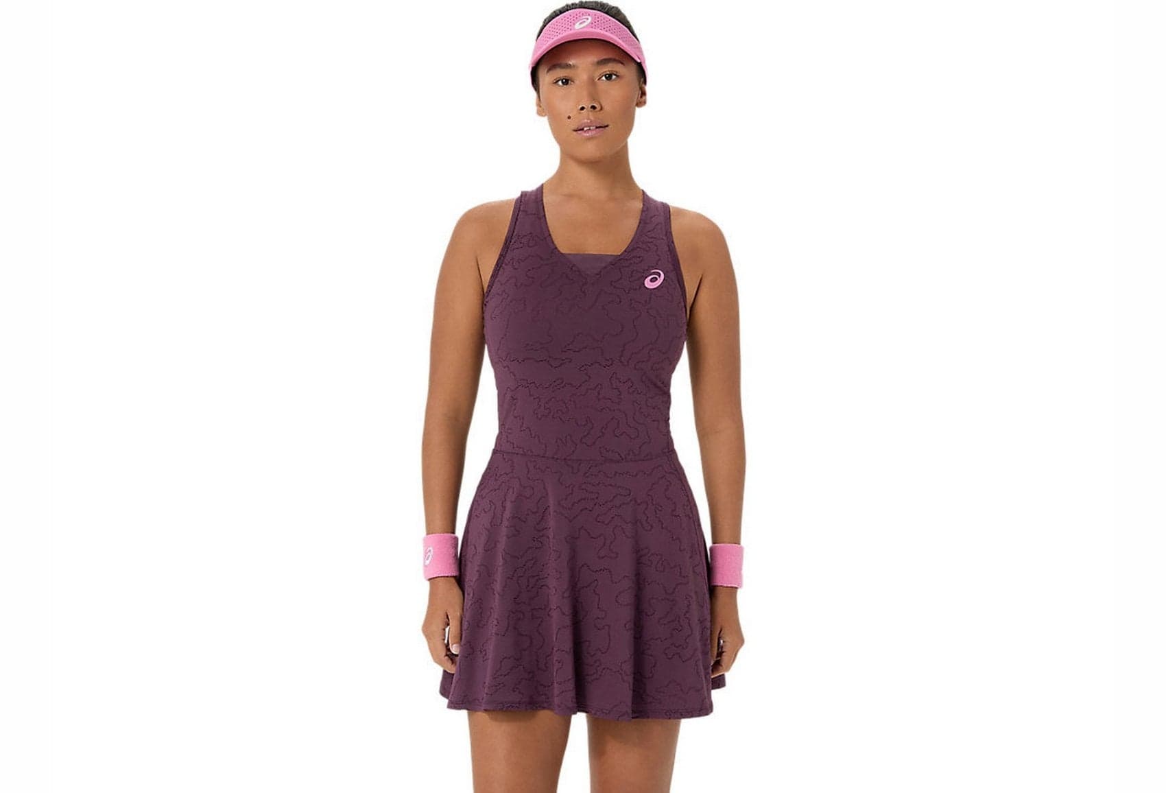 Сукня жін. з шортами Asics Match Jacquard dress dark aubergine (2042A458-500)