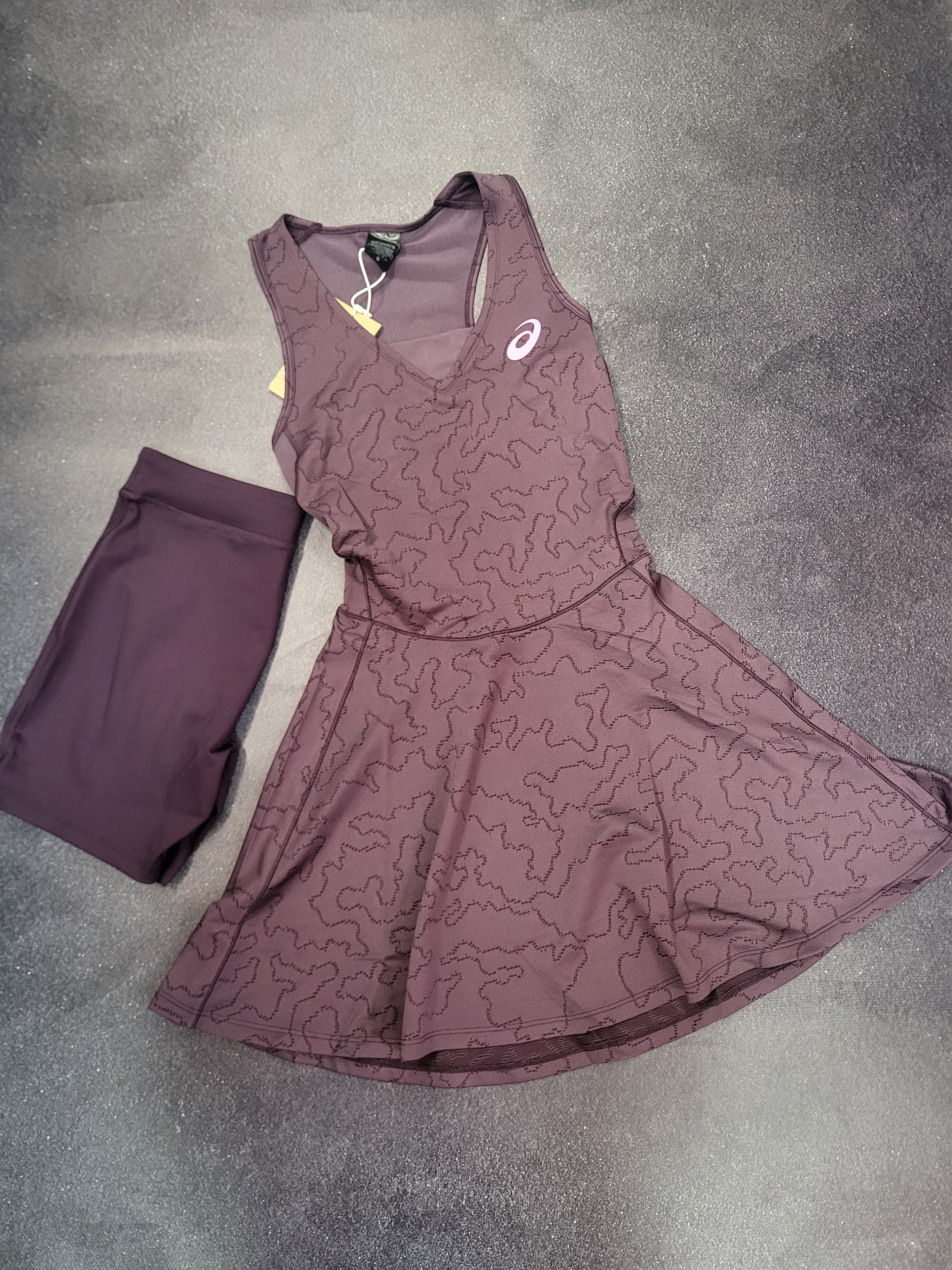Сукня жін. з шортами Asics Match Jacquard dress dark aubergine (2042A458-500)