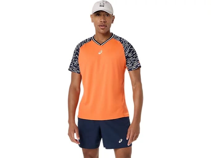 Футболка чол. Asics Padel court SS top energy orange (2041A424-800) - зображення 1