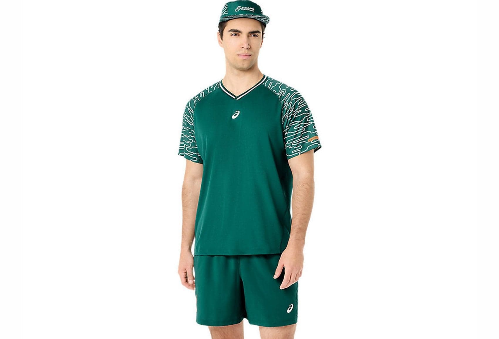 Футболка чол. Asics Padel court SS top Jewel green (2041A424-300) - зображення 1