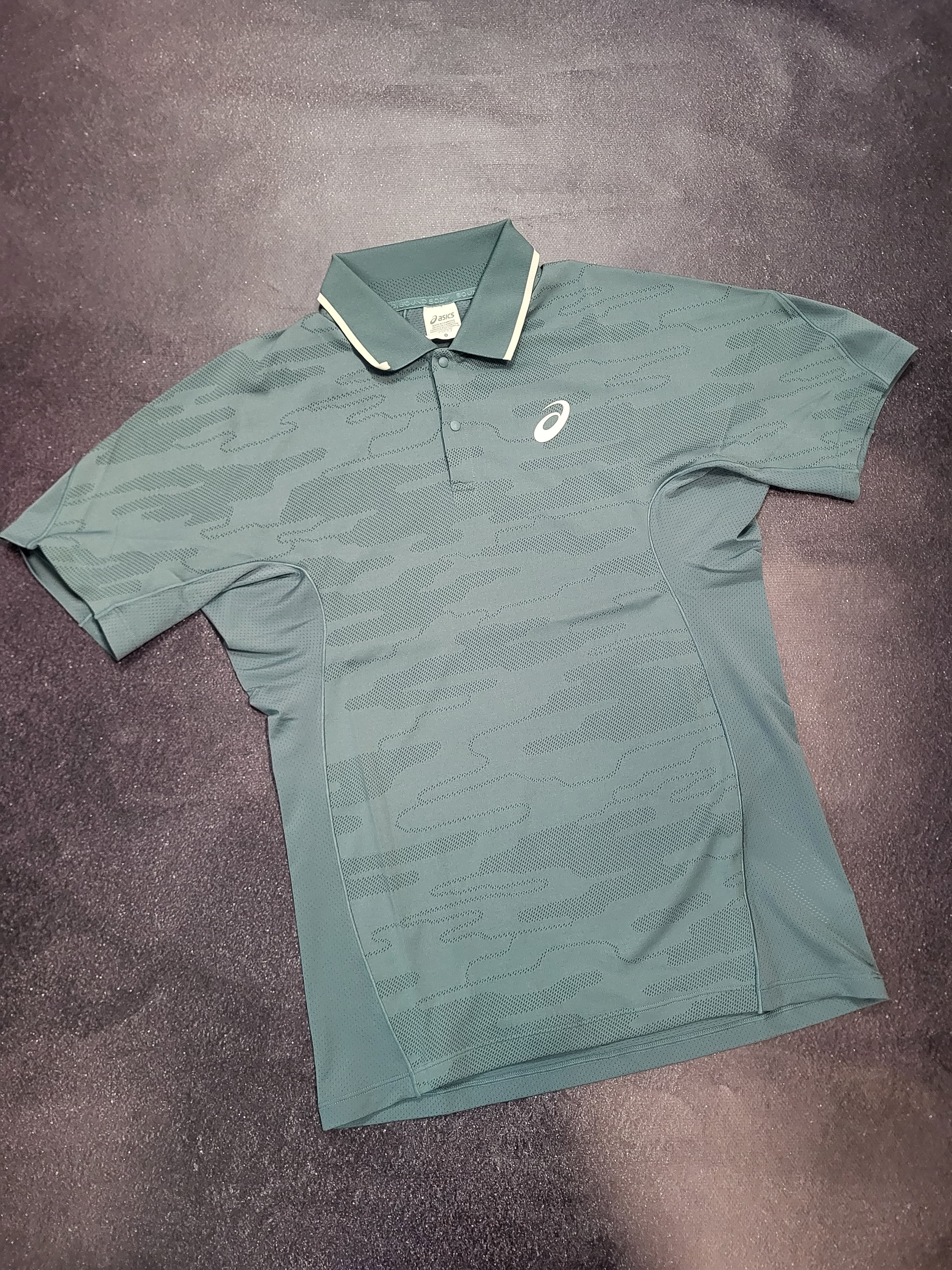 Поло Asics Match Jacquard polo SS foggy teal (2041A420-401)
