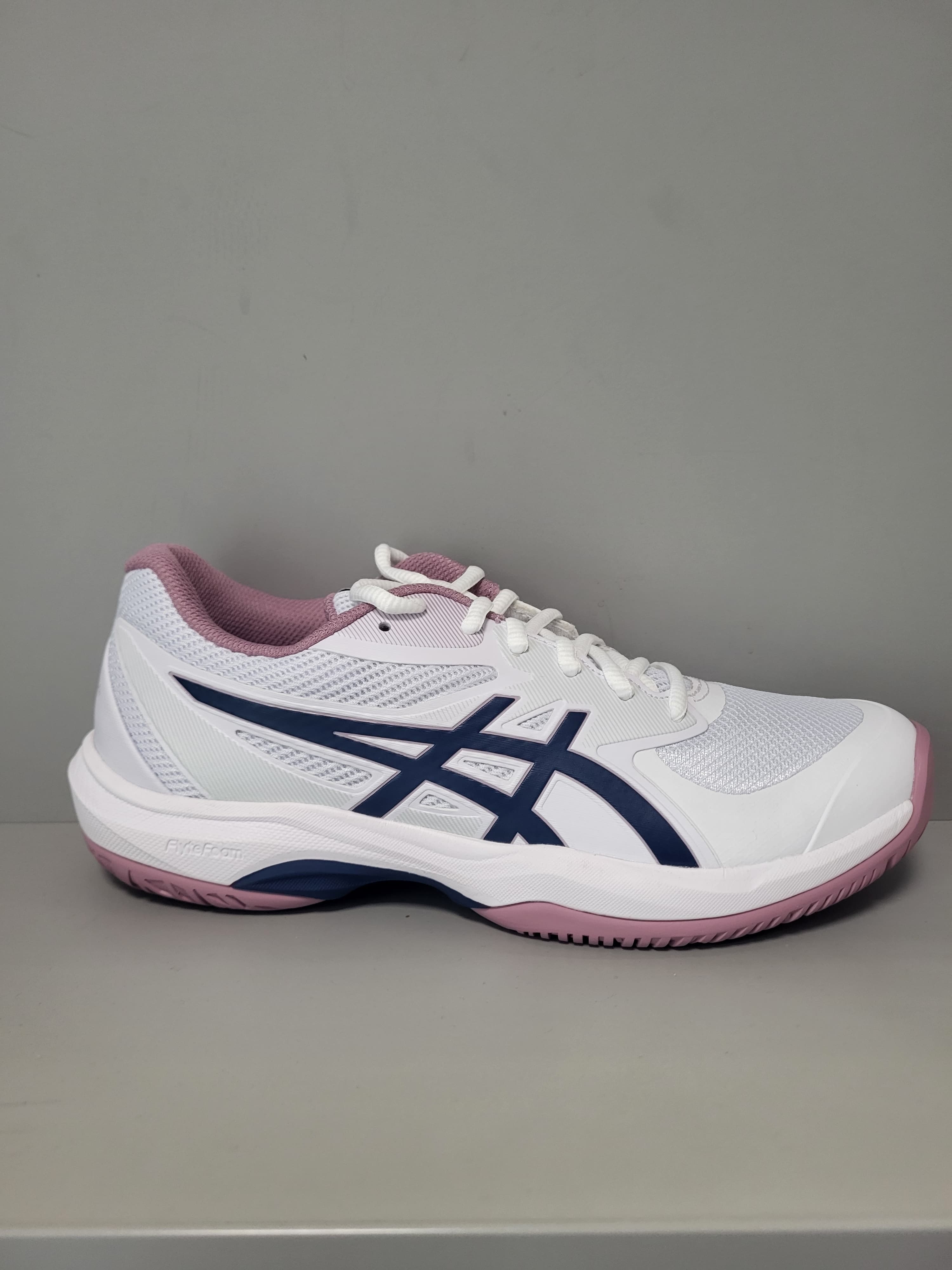 Кросівки жіночі Asics Gel-game FF white/independence blue hard court (1042A281-104)