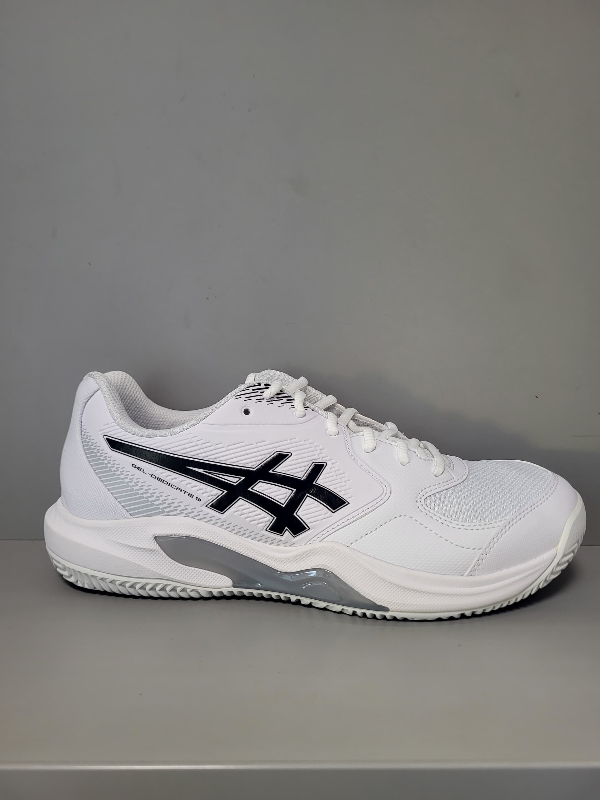 Кросівки чоловічі Asics Dedicate 9 clay court White/black (1041A547-102) - зображення 1