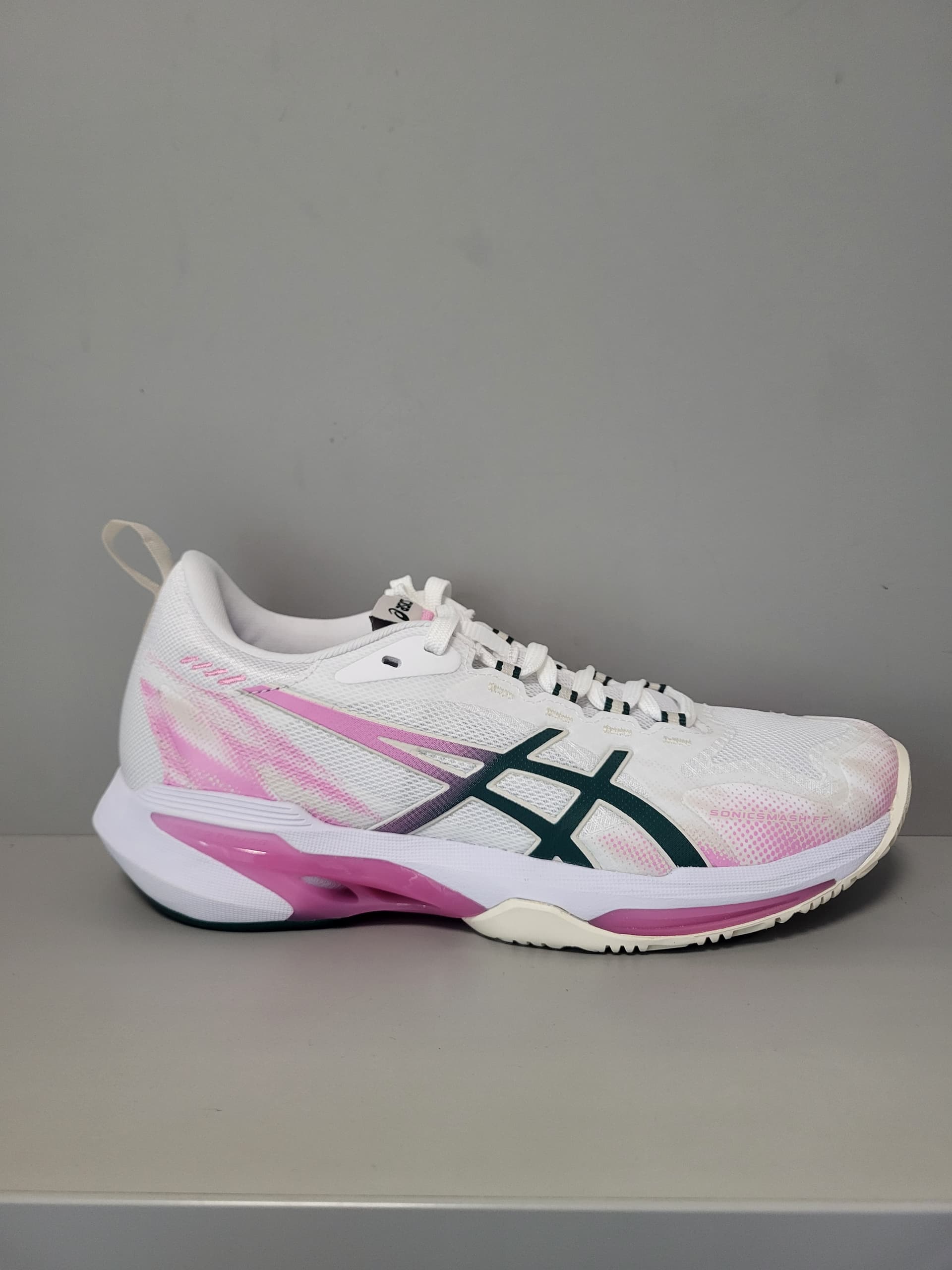 Кросівки жіночі падел Asics Sonicsmash FF white/jewel green (1042A311-101) - зображення 1