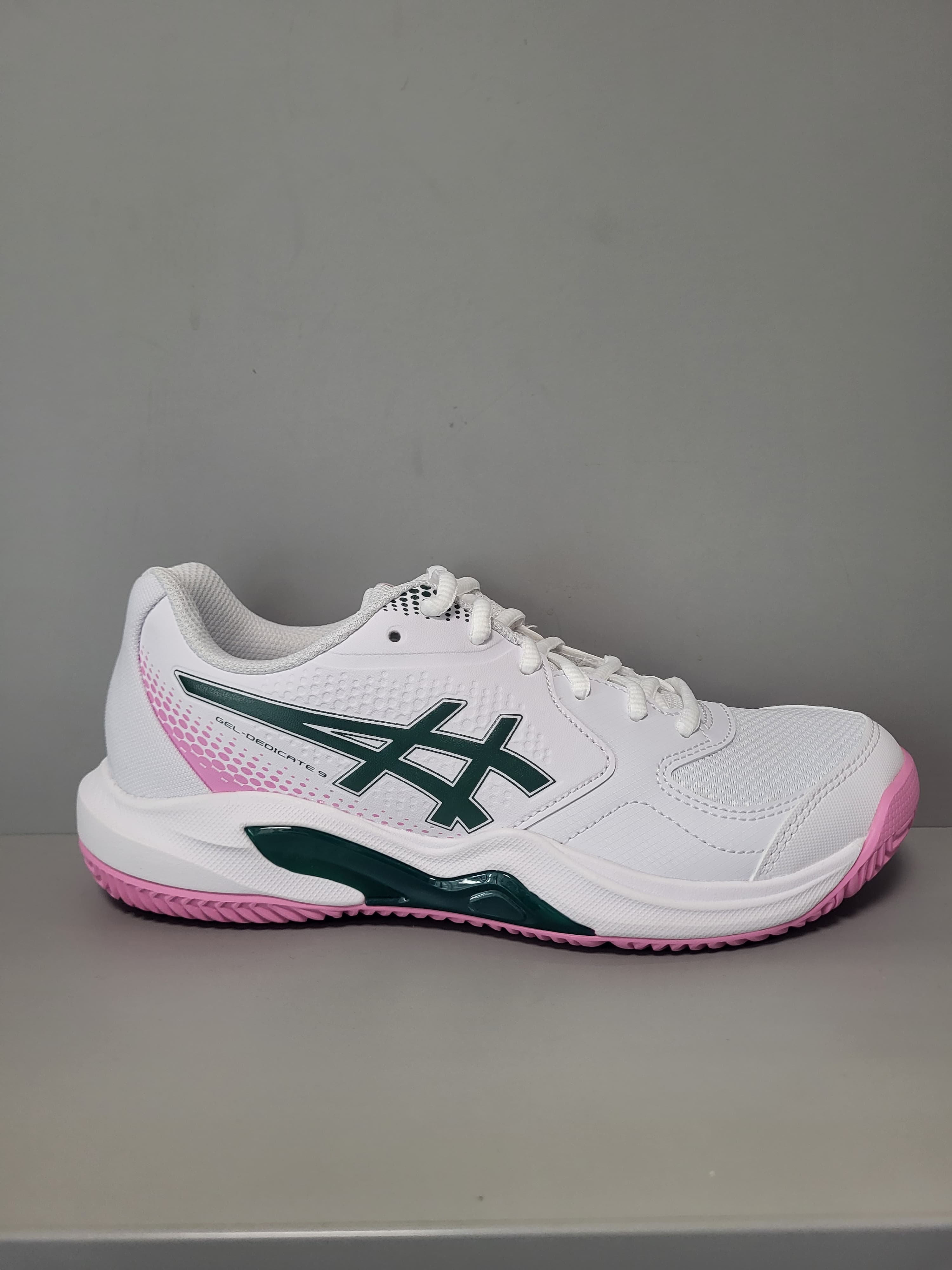 Кросівки жіночі Asics Dedicate 9 padel White/jewel green (1042A318-100)