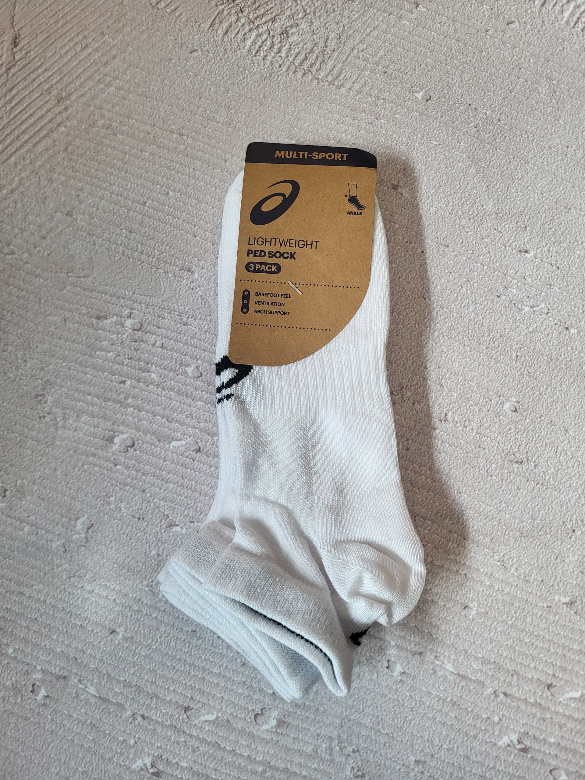 Шкарпетки Asics Crew socks white color 3 pairs (3033C296-100) - зображення 1