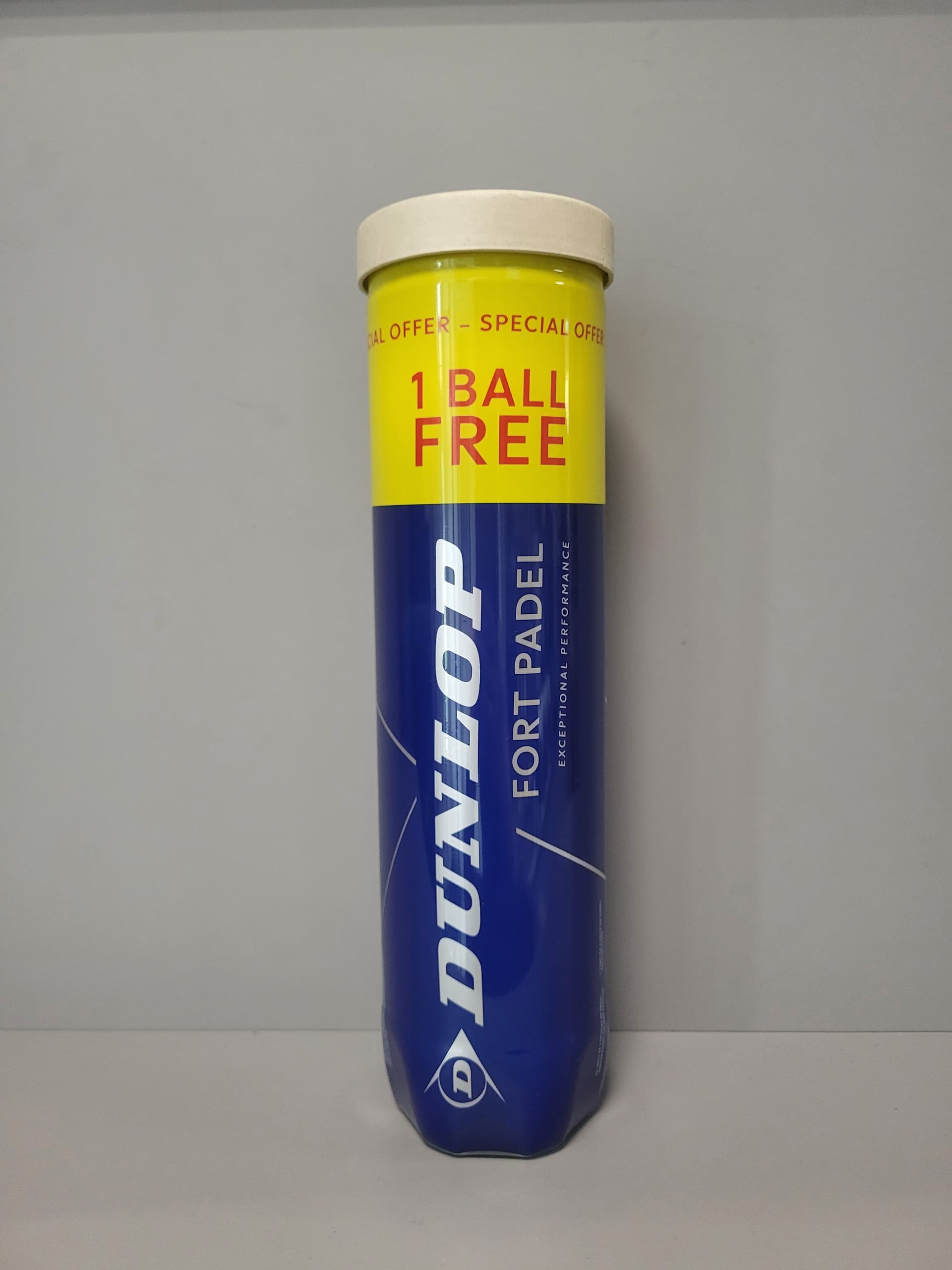 М'ячі падел Dunlop Fort padel 4 м'яча - зображення 1