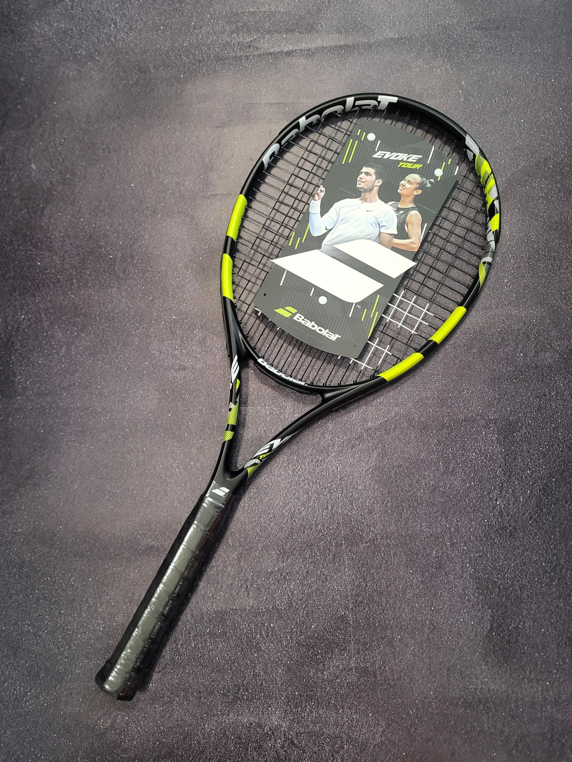Ракетка теніс Babolat Evoke Tour black/yellow 275 gr (121268-100) - зображення 1