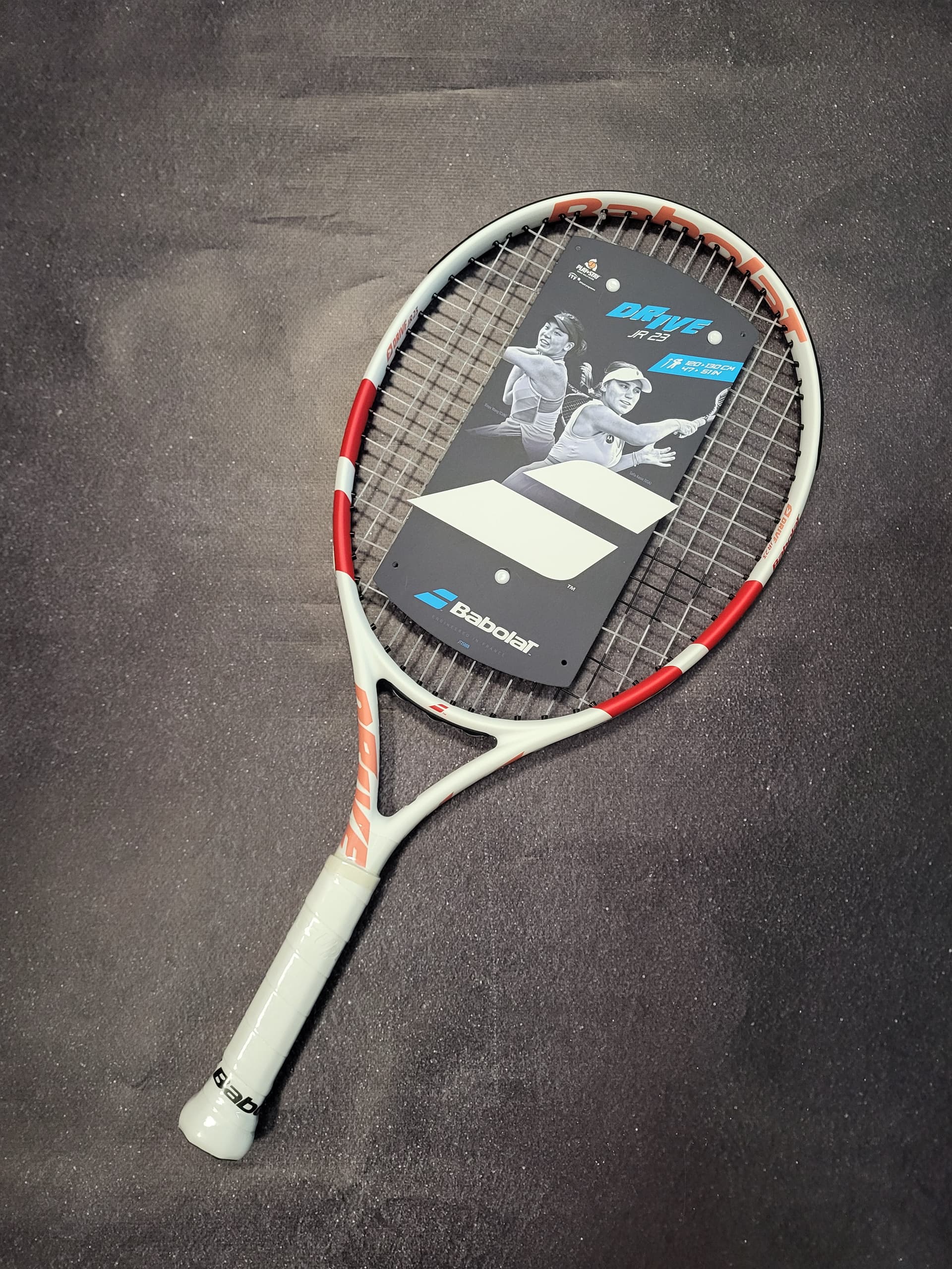 Ракетка дитяча Babolat Drive junior 23" white/red 215 gr (140511-100) - зображення 1